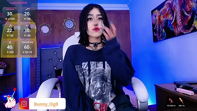 Snapshot of Bunny_O chatting on March 2025 08:10:02 PM Bunny O online show from March 2025 08:10:02 PM