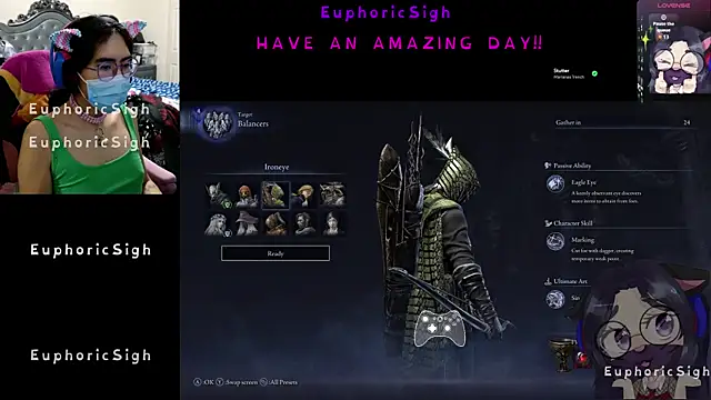 EuphoricSigh online show from February 2026 07:43:01 PM