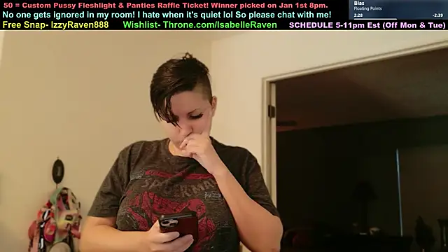 Snapshot of IsabelleRaven chatting on January 2026 08:03:01 PM IsabelleRaven online show from January 2026 08:03:01 PM