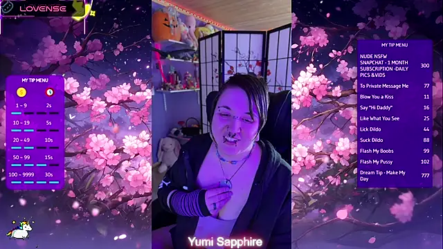yumi sapphire online show from April 2026 08:44:02 PM
