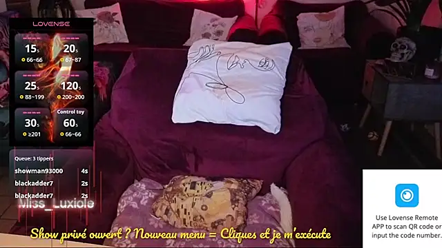 Miss luxiole online show from October 2025 11:15:02 PM