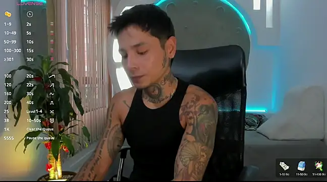 Snapshot of tattokoi chatting on March 2025 07:01:02 PM tattokoi online show from March 2025 07:01:02 PM