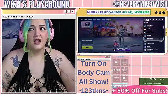 nevermakeawish online show from February 2026 05:02:01 PM