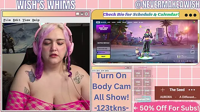 nevermakeawish online show from June 2026 10:24:01 AM