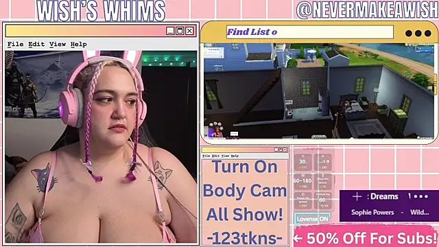 nevermakeawish online show from July 2026 09:56:01 AM
