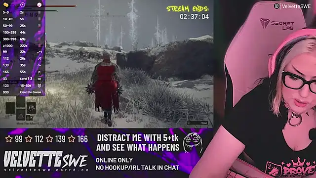 Snapshot of VelvetteSWE chatting on June 2026 05:59:02 PM VelvetteSWE online show from June 2026 05:59:02 PM