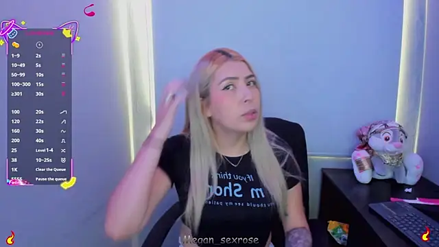 Megan sexrosse online show from April 2026 07:08:01 PM