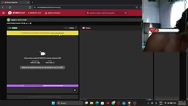 Snapshot of VazacGaming chatting on March 2026 11:37:01 PM VazacGaming online show from March 2026 11:37:01 PM