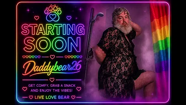 Snapshot of Daddybear26 chatting on July 2026 01:17:01 PM Daddybear26 online show from July 2026 01:17:01 PM