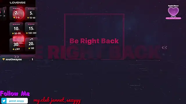 JannetPie online show from October 2025 08:05:01 PM