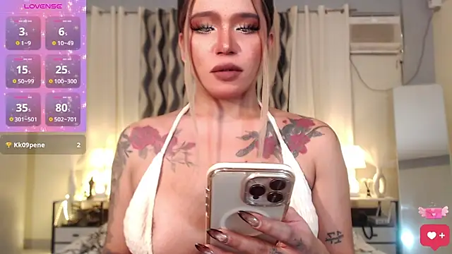 Evalyn Shemale online show from September 2025 01:18:01 AM