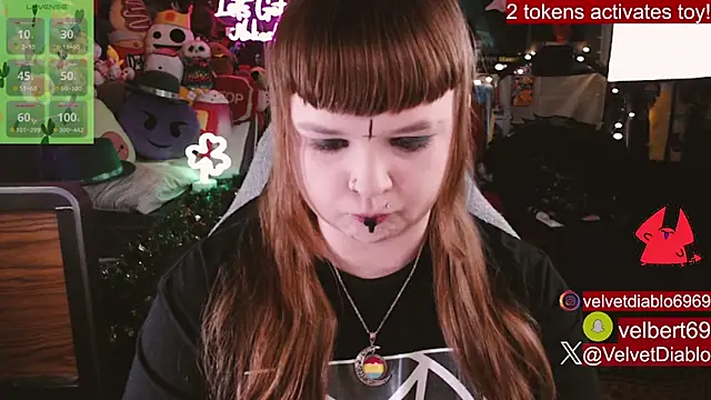 Snapshot of VelvetDiablo chatting on February 2026 12:20:02 AM VelvetDiablo online show from February 2026 12:20:02 AM