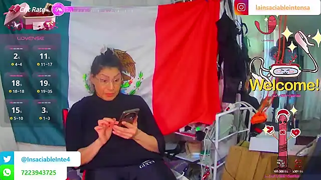 LaInsaciableIntensa online show from March 2025 10:21:01 PM