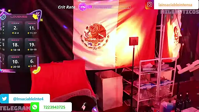 LaInsaciableIntensa online show from October 2025 02:08:02 AM