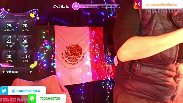 LaInsaciableIntensa online show from March 2026 01:22:02 AM