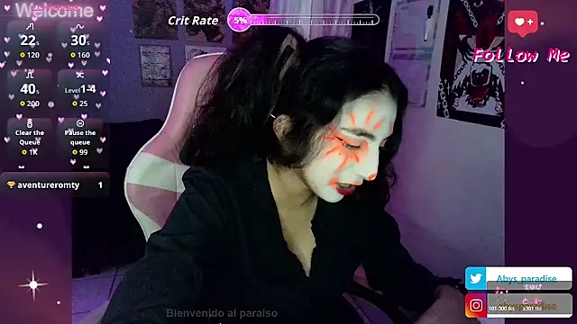 Abysparadise online show from April 2026 12:41:01 AM