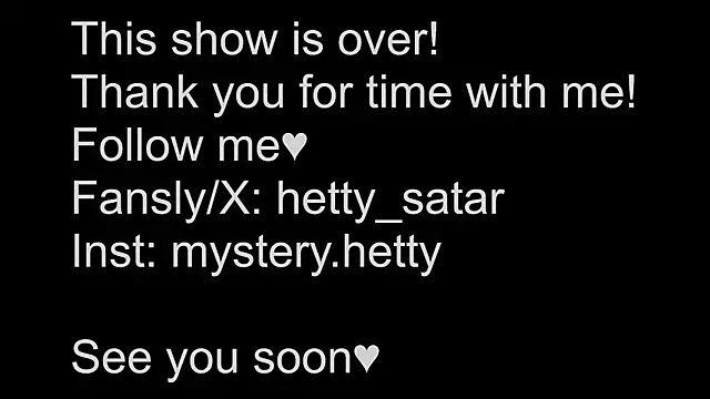 Hetty satar online show from January 2025 01:44:01 AM