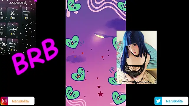 Snapshot of NaruBolita chatting on January 2025 12:38:01 PM NaruBolita online show from January 2025 12:38:01 PM